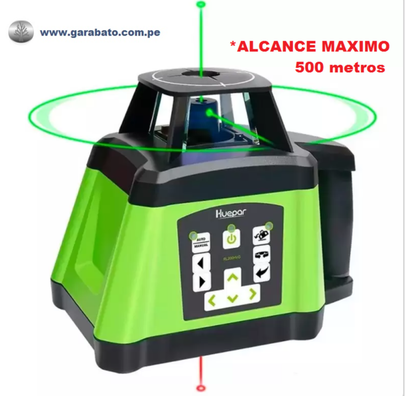 NIVEL LASER VERDE GIRATORIO 360º HUEPAR