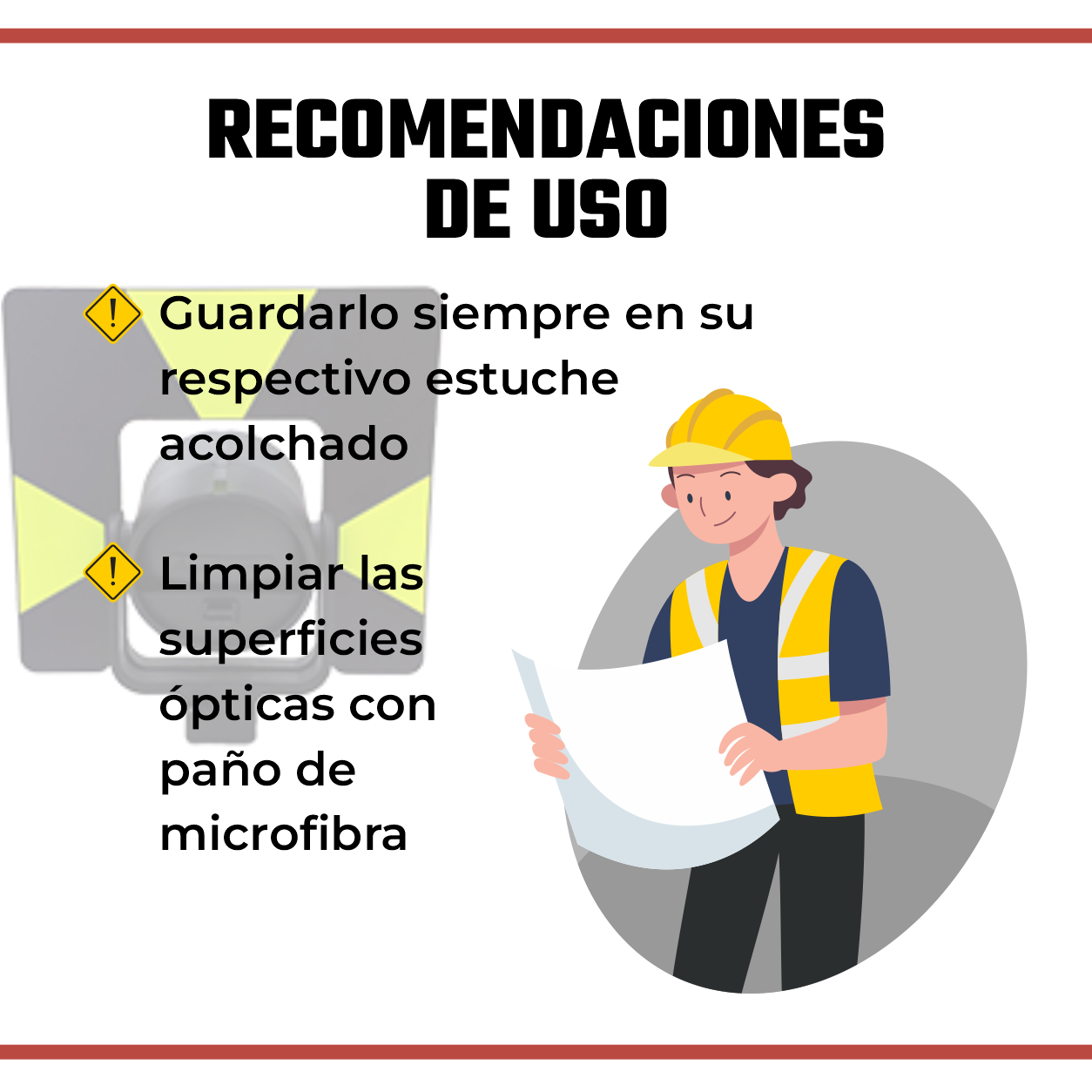 PRISMA CON PORTA PRISMA LEICA GPR1 (NEGRO Y LIMON)