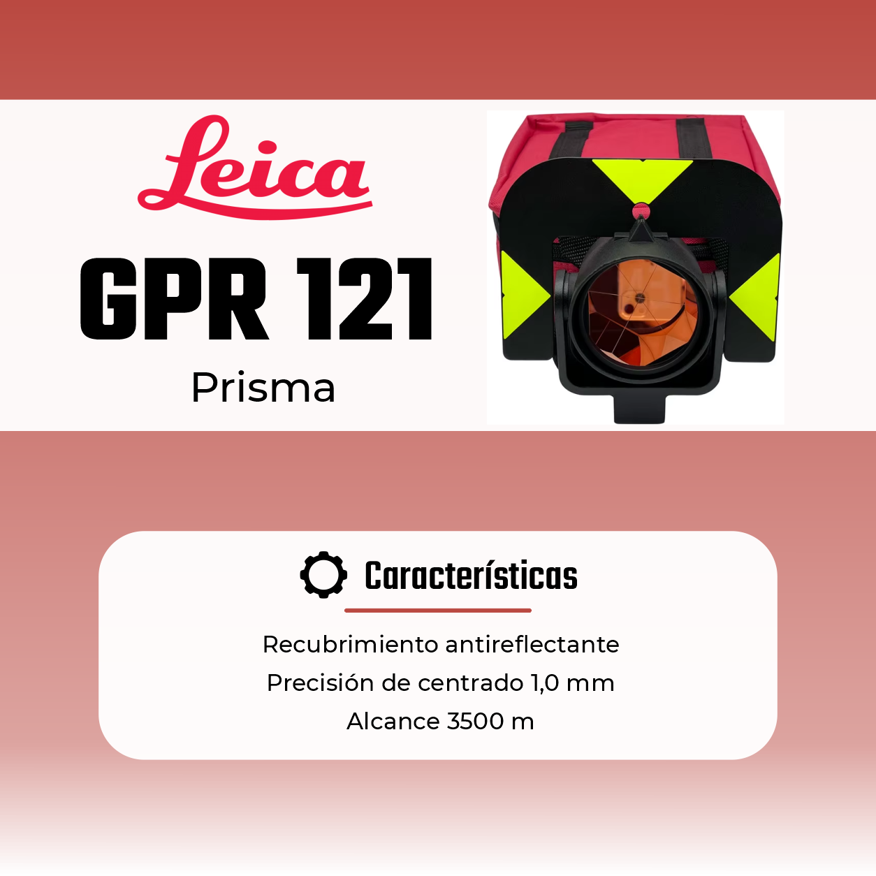 PRISMA CON PORTA PRISMA LEICA GPR121 (ORIGINAL)