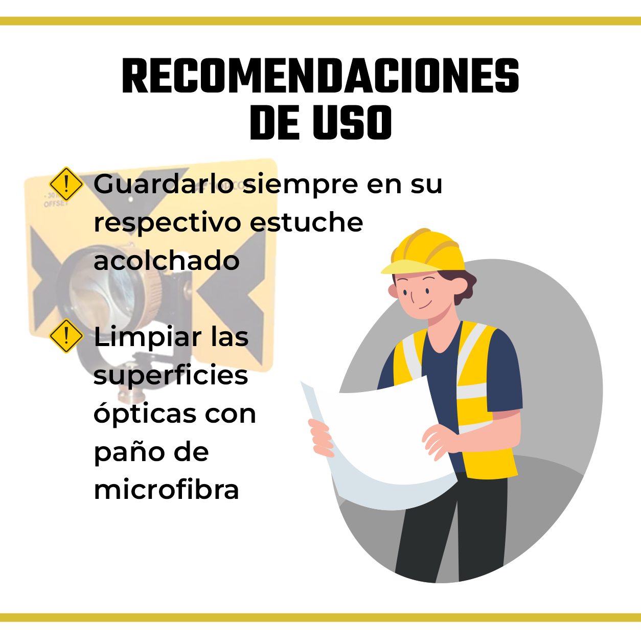 PRISMA CON PORTA PRISMA TIPO TOPCON