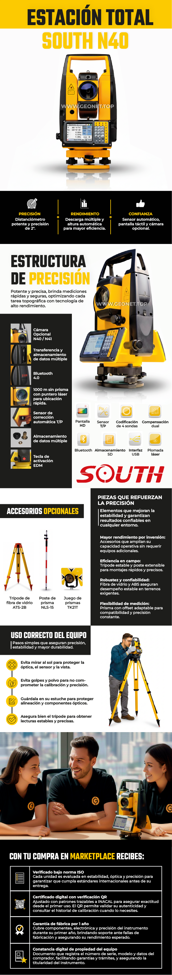Estación total South N40