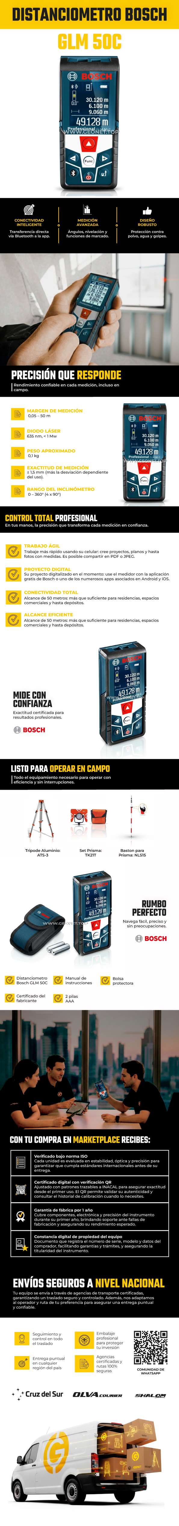 Distanciometro Bosch GLM 50C