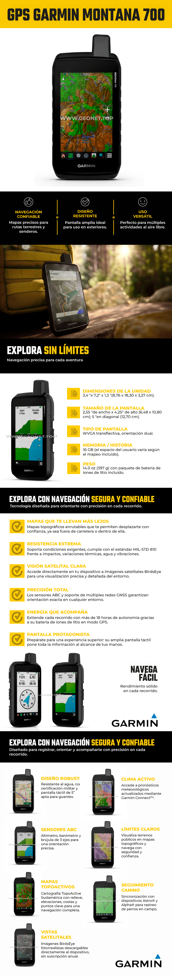 GPS GARMIN Montana 700