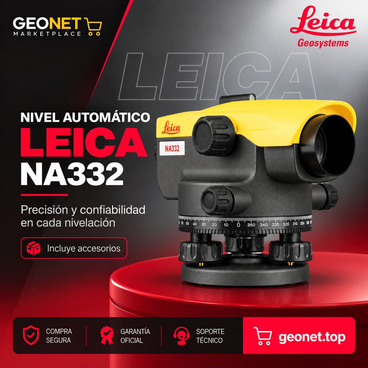 Nivel Automático Leica NA332
