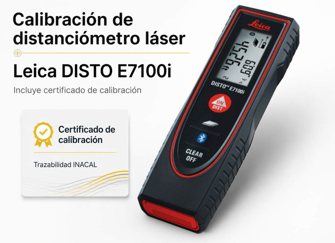 Certificado de INACAL + DISTO E7100i