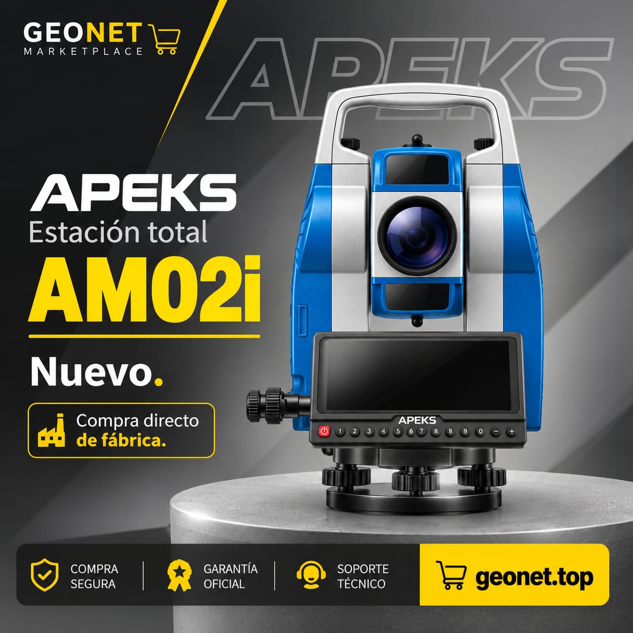 Estación Total Apeks AM02i