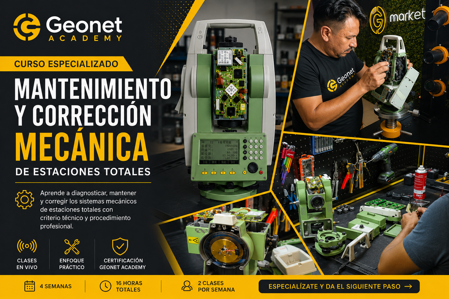 Curso Virtual de Mantenimiento y Corrección Mecánica de Estaciones Totales