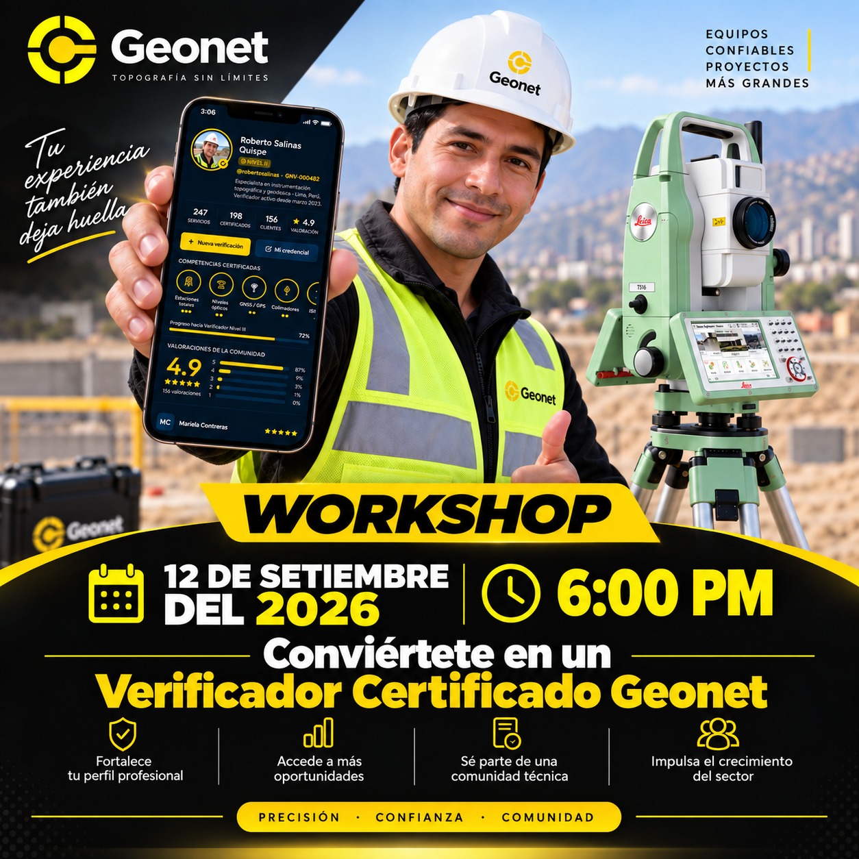WORKSHOP DE VERIFICACIÓN DE ESTACIONES TOTALES