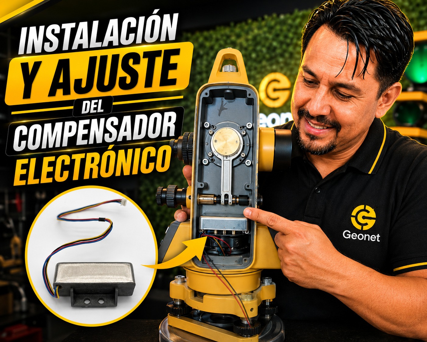 Ajustes del compensador Teodolito South ET02